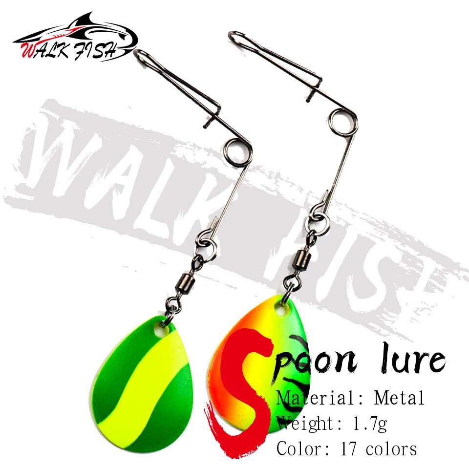 Walk FISH เหยื่อตกปลา ประดับเลื่อม หลากสี DIY 2 ชิ้น