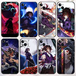 เคสโทรศัพท์มือถือ ลายการ์ตูนอนิเมะ Demon Slayer Kokushibo DIY สําหรับ Iphone 7 8 X Xs 11 12 Pro Max 13 14