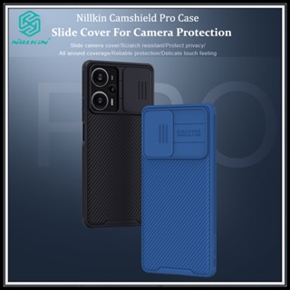 Nillkin เคสโทรศัพท์มือถือ สำหรับ Xiaomi POCO F5 Pro 5G Camshield Pro กับ แบบสไลด์กันกล้อง TPU PC กันกระแทกหรูหราสีดำสีฟ้าแข็งโทรศัพท์ปก