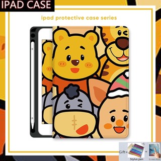 เคส แบบใส ลายการ์ตูนน่ารัก พร้อมช่องใส่ปากกา สําหรับ Ipad Air 5 Ipad Pro 11 10.5 9.7 10.9 10.2 Ipad 10th 9th 8th 7th 6th 5th 4th Mini 6 5 4 3 2 1 เคส