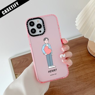 เคสโทรศัพท์มือถือ ซิลิโคนนิ่ม ใส กันกระแทก ลาย Sundae Kids HENRY CASETIFY สําหรับ iPhone 11 14 Pro Max 12 13 Mini XS X XR SE 2020 7 8 Plus Cover 6 6S