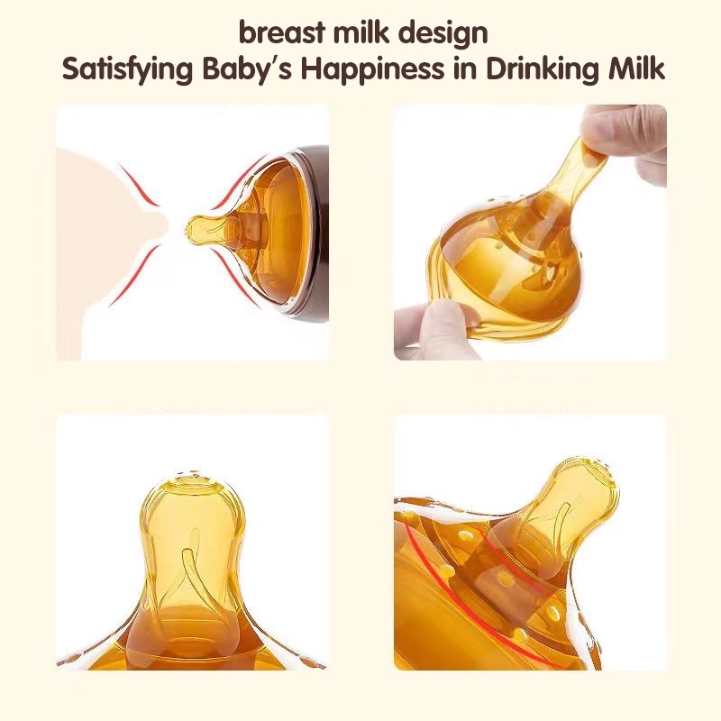 ขวดนมซิลิโคน แบบนิ่ม ขนาด 150 มล. - 250 มล. สําหรับเด็ก - รูปที่ 4