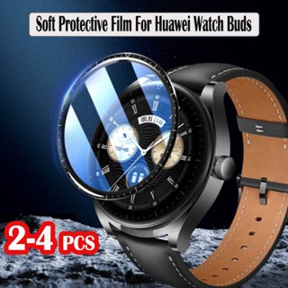 สําหรับ Huawei Watch Buds ฟิล์มกันรอยหน้าจอ 3D ป้องกันเต็มรูปแบบ สําหรับ Watchbuds ป้องกัน TPU อุปกรณ์เสริม