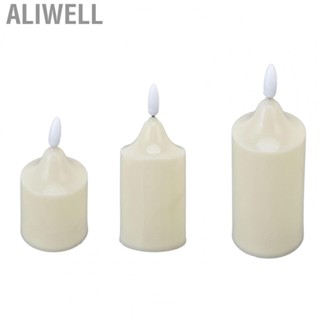 Aliwell Flameless Candles Decorative  Pillar Candles Holiday Wedding Party Decor