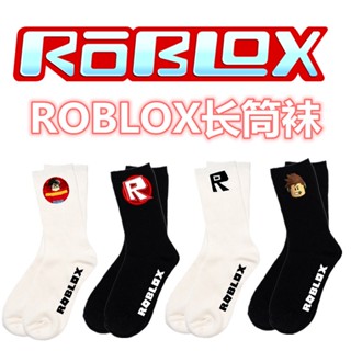 Roblox ถุงเท้ากีฬาลําลอง ผ้าฝ้ายถัก ทรงยาว แฟชั่นฤดูหนาว สําหรับผู้ชาย และผู้หญิง