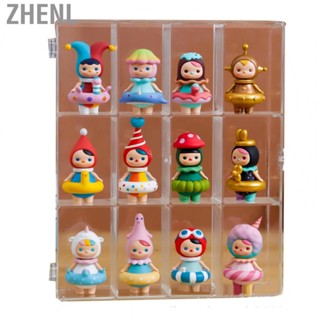 Zhenl Figure Display Cabinet Doll Transparent Fashionable Lock Catch Figurine Holder Stand for Anime Lovers