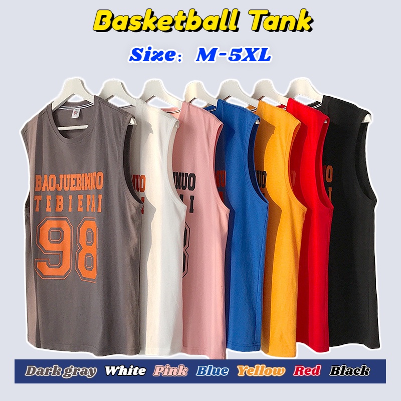 เสื้อกล้ามบาสเก็ตบอลสตรีทแวร์เกาหลีสําหรับผู้ชาย - ระบายอากาศและแห้งเร็วสําหรับออกกําลังกาย/ยิม | 7 