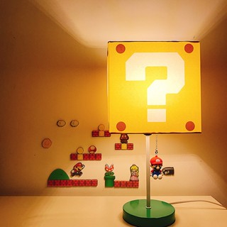 โคมไฟกลางคืน รูป Super Mario แบบชาร์จไฟได้ สําหรับตกแต่งบ้าน ห้องนอน