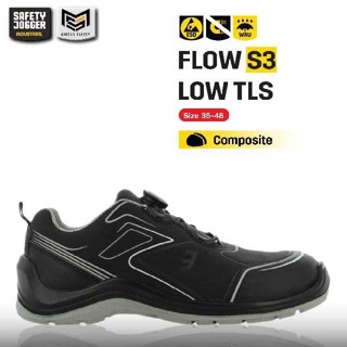 [ของแท้พร้อมส่ง] Safety Jogger รุ่น FLOW S3 LOW TLS รองเท้าเซฟตี้ หนัง หัวคอมโพสิท หุ้มส้น ไม่มีเชือก