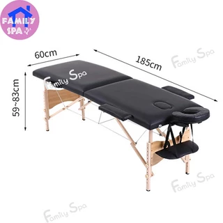 *รุ่นใหม่* เตียงนวด เตียงสปา SPA พับเก็บได้ นวดตัว เตียงเสริมสวย สักคิ้ว แบบพกพา ขนาด เบาะหนังPU
