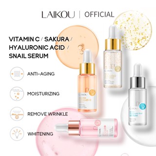 LAIKOU เซรุ่ม ที่ได้จากธรรมชาติสำหรับ 4 สีซากุระ (ซากุระ) /นิกาลิเมียเดียว/กรดไฮยาลูโรนิก/วิตามินซี 30ml