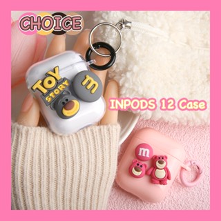 INPODS Ins เคสหูฟัง แบบนิ่ม ลายหมีน่ารัก กันกระแทก สําหรับ AirPods 12