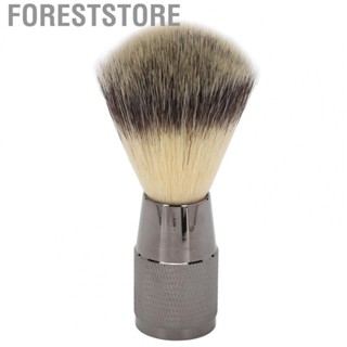 Foreststore Beard Duster  Absorbent Fast Drying Fine Synthetic Bristles Beard Brush with Beautiful Handle for Salon