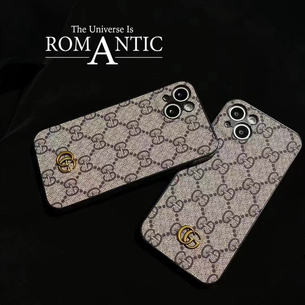 เคส iphone 13 เคสโทรศัพท์มือถือ ลายฉลาก GG โลหะ สําหรับ iPhone 14 promax 13 11 7 8 plus
