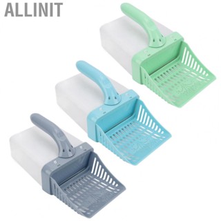 Allinit Litter Scooper  One Hand Operation Poop Scoop Plastic with Holder for Pet Cleaning