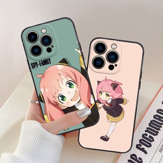 เคสโทรศัพท์มือถือ ซิลิโคนนิ่ม ป้องกันกล้อง กันกระแทก ลายการ์ตูนอนิเมะ Spy×Family Anya สําหรับ iPhone 14 13 12 11 Pro Max X XR XS 7 8 Plus