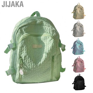 Jijaka Girls School Backpack  Widened Shoulder Strap Multi Compartment Polyester Fluent Zipper Breathable Girls Student Backpack Large   for Daily