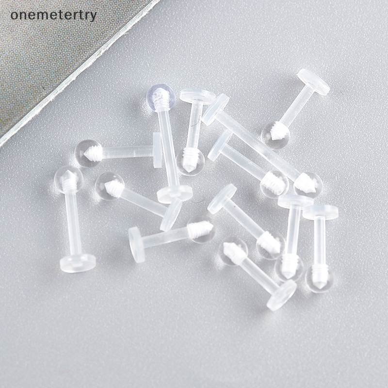 Onem 10 ชิ้น อะคริลิคใส ลิปสตั๊ด ต่างหูกระดูกอ่อน ต่างหูบาร์ Tragus n