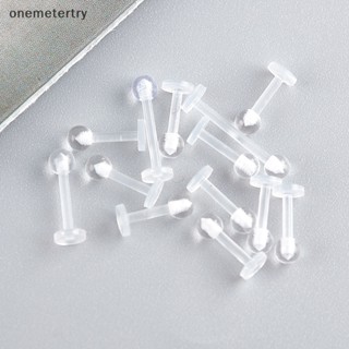 Onem 10 ชิ้น อะคริลิคใส ลิปสตั๊ด ต่างหูกระดูกอ่อน ต่างหูบาร์ Tragus n