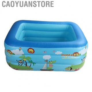 Caoyuanstore Baby Pool  Inflatable Pool Zoo Print Three Layers  for Outdoor