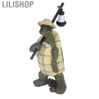 Lilishop Natural Texture Resin Tortoise Sculpture Decoration For Outdoor Yard Garden