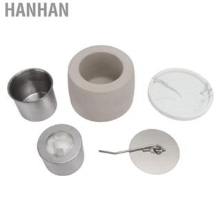 Hanhan Tabletop  Pit Portable Stainless Steel Layer Marble Base Long Burning New