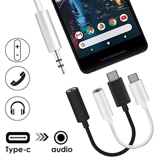 อะแดปเตอร์แปลงสายหูฟัง USB Type C เป็น 3.5 มม. แบบพกพา น้ําหนักเบา อุปกรณ์เสริม สําหรับโทรศัพท์มือถือ