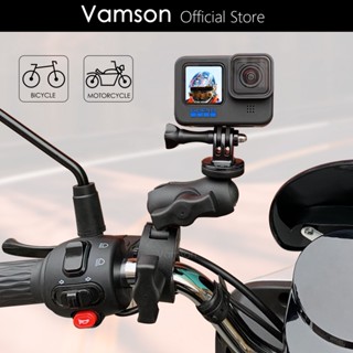 Vamson เมาท์ขาตั้งกล้องแอคชั่น ติดแฮนด์บาร์กระจก อุปกรณ์เสริม สําหรับ GoPro 11 10 9 8 DJI OSMO insta360