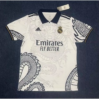 เสื้อกีฬาแขนสั้น ลายทีมฟุตบอล Real Madrid 2324 ชุดเหย้า