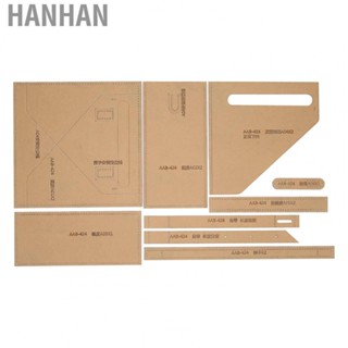 Hanhan DIY Acrylic Template  Leather Acrylic Templates Clear 9PCS Easy To Store Lightweight  for Shoulder Bags