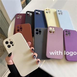 (ใหม่) เคสซิลิโคนนิ่ม ป้องกันกล้อง คุณภาพสูง สําหรับ iPhone 15 14 Pro Max 13 11 12 Pro Max