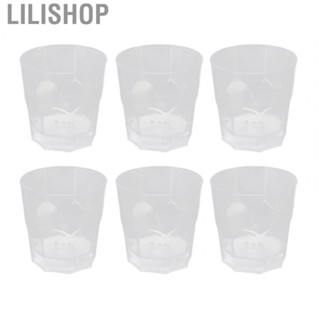 Lilishop Whiskey Glass  Cups Durable 6 Pcs For Night Clubs