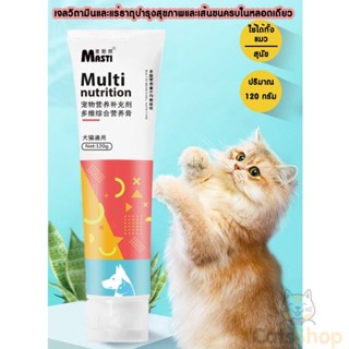 Mesti Multivitamin อาหารเสริมบำรุงสุขภาพและเส้นขน สำหรับสุนัขและแมว 120g