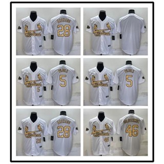 เสื้อกีฬาเบสบอล ปักลาย Mlb 28546 Elite Edition Fan Edition