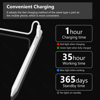 GOOJODOQ ปากกาสไตลัส สําหรับ Android Phone Active Stylus Capacitive Pencil สําหรับ