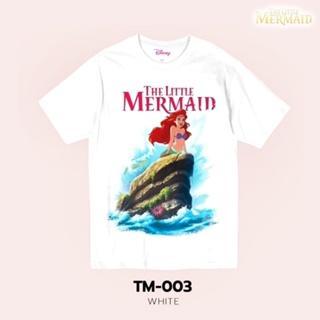 [S-5XL]Power 7 Shop เสื้อยืดการ์ตูน The Little Mermaid ลิขสิทธ์แท้ DISNEY (TM-003)