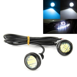 ⚡READYSTOCK⚡sealability Light Car 2Pcs 12V 15W Lamp Running DRL Car LED Eagle Eye Lights