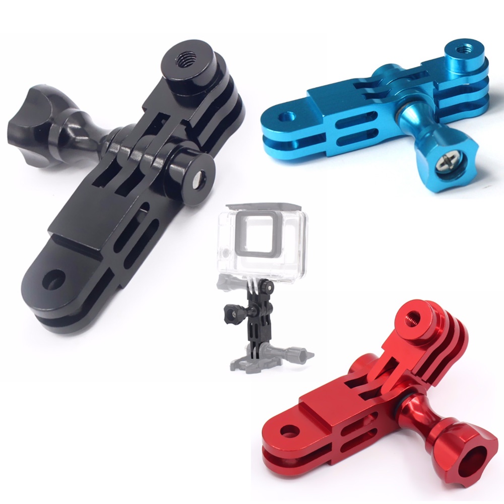 Xt-xinte อะแดปเตอร์ขาตั้งกล้องอลูมิเนียม สามทาง สําหรับกล้อง GO-PRO Sport Camera