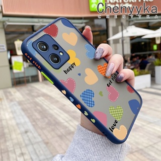 เคสโทรศัพท์มือถือ ซิลิโคน กันกระแทก ลายการ์ตูนหัวใจ หลากสี สําหรับ Realme 9 Pro Plus Narzo 50 Pro 5G V25 5G Q5 5G