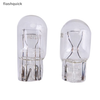 Flashquick 10 ชิ้น T20 W21 / 5W สัญญาณหลอดไฟ Haen ใส สีส้ม กลางวัน ดี