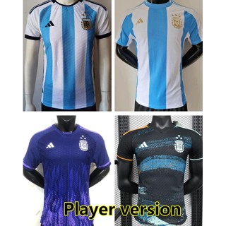 เสื้อกีฬาแขนสั้น ลายทีมชาติฟุตบอล Argentina 2022 2023 2024