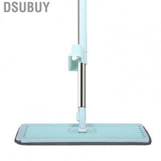 Dsubuy Mop Hand Wash Free 360° Rotatable Long Handle Wet Dry Use Floor Flat for Home OfficeGreen