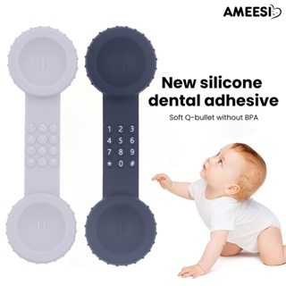 Ameesi ของเล่นยางกัด ซิลิโคนนิ่ม เกรดอาหาร ยืดหยุ่น พร้อมรีโมตคอนโทรล สําหรับเด็ก