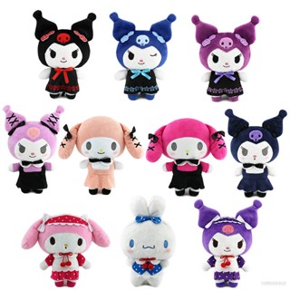 ใหม่ ตุ๊กตา Mg Sanrio Kuromi Melody Cinnamoroll ผ้ากํามะหยี่ขนนิ่ม ผูกโบว์ สําหรับเด็กผู้หญิง