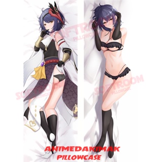 ปลอกหมอน แบบนิ่ม ลายอนิเมะญี่ปุ่น Kujou Sara Genshin Impact Dakimakura ขนาด 50x160 ซม. DK4604