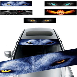 ⚡READYSTOCK⚡3D Sunshade Terror Decor Sticker Decal Fit For Car Suv Front Rear Windshield