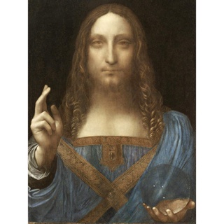 Da Vinci Salvator Mundi World Saviour Jesus ภาพจิตรกรรมบนผ้าใบ สําหรับติดตกแต่งผนังบ้าน