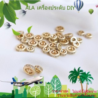 ❤️เครื่องประดับ DIY❤️ลูกปัดชุบทอง 14k ฝังเพทาย อุปกรณ์เสริม สําหรับทําเครื่องประดับ สร้อยข้อมือ DIY[ลูกปัด/จี้/สร้อยคอ/สร้อยข้อมือ/กําไลข้อมือ/ต่างหู]