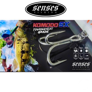 Senses Komodo ตะขอทัวร์นาเมนต์ เหล็กคาร์บอน 5 ชิ้น