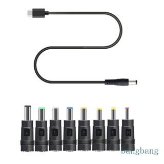 Bang สายชาร์จ TypeC USB เป็น DC9V 12V สําหรับเราเตอร์ ลําโพง 8 ชิ้น